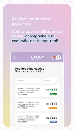 Скриншот 1 — Bauny - Programa de afiliados