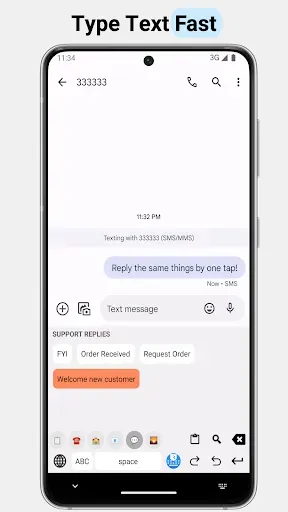 Скриншот 1 — Lazyboard - фраза клавиатуры.