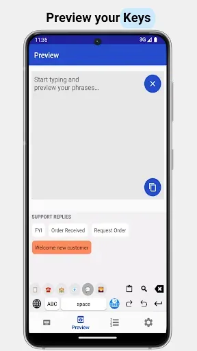 Скриншот 4 — Lazyboard - фраза клавиатуры.