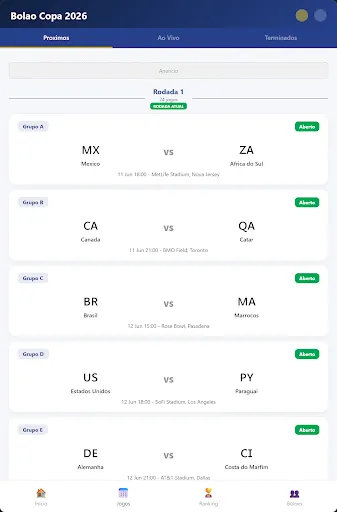 Скриншот 8 — Bolão Copa 2026
