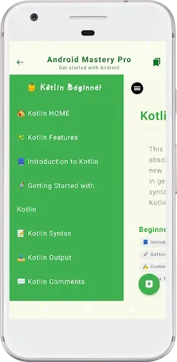 Скриншот 3 — Android Mastery Pro — Обучение