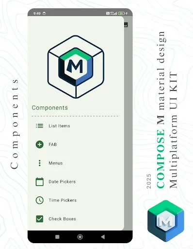 Скриншот 2 — Compose M Multiplatform UI KIT