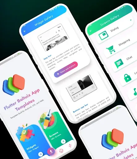 Скриншот 2 — Flutter UI App Template