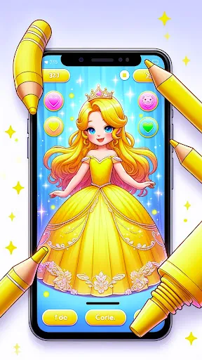 Скриншот 2 — Рисунки : Игры Для Девочек
