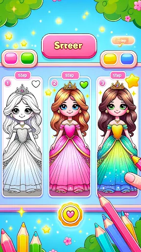 Скриншот 4 — Рисунки : Игры Для Девочек