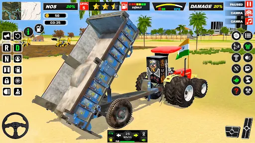 Скриншот 1 — Indian Tractor Games Simulator