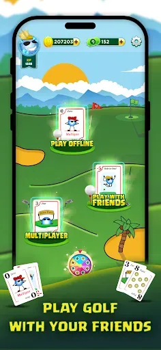 Скриншот 1 — Play Nine: Golf Card Game