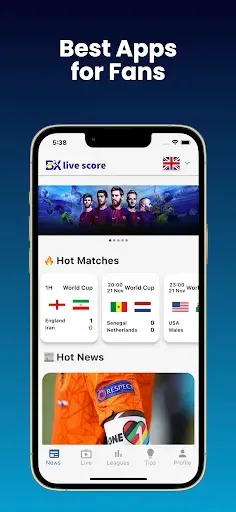 Скриншот 1 — BX Score - sports score