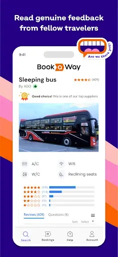 Скриншот 4 — Bookaway: Bus Train & Ferry