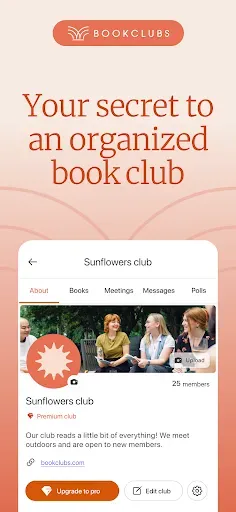 Скриншот 1 — Bookclubs: Book Club Organizer