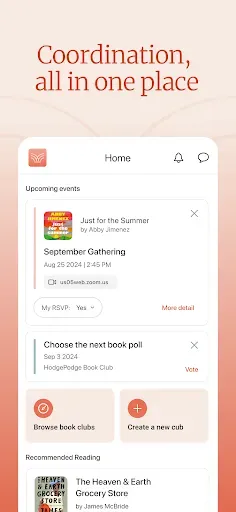 Скриншот 2 — Bookclubs: Book Club Organizer