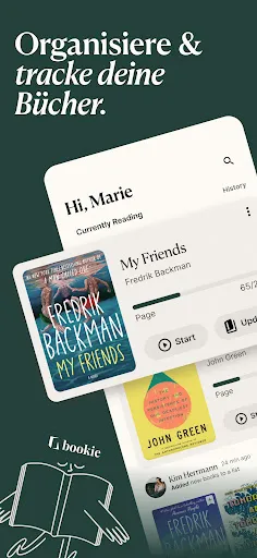 Скриншот 1 — bookie – Tracke deine Bücher