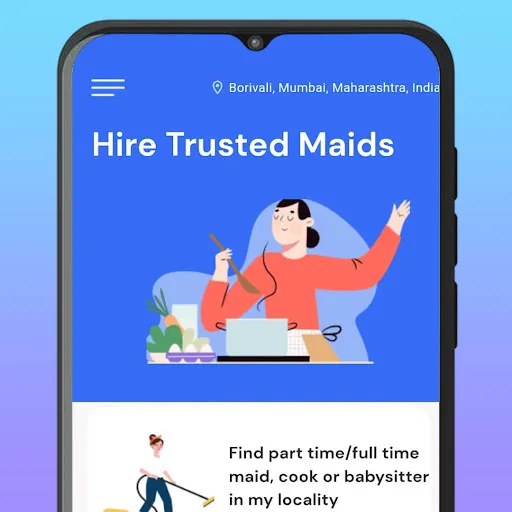 Скриншот 5 — Bookmybai - Maids, Cook, Nanny