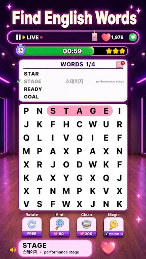 Скриншот 2 — KPOP Word Search