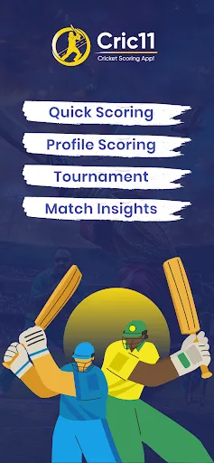Скриншот 1 — Cric11 - Cricket Scoring App