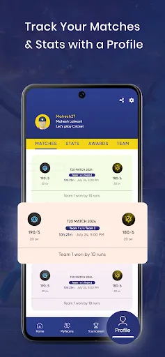 Скриншот 4 — Cric11 - Cricket Scoring App