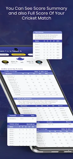Скриншот 6 — Cric11 - Cricket Scoring App