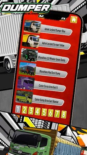 Скриншот 1 — Dumper Truck Mod Bussid