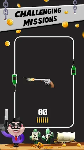 Скриншот 1 — Стрельба из бутылок VS Gun