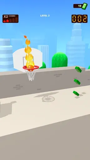 Скриншот 2 — Bounce Dunk - игра баскетбол