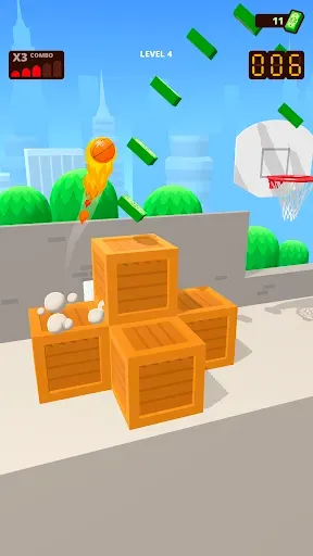 Скриншот 4 — Bounce Dunk - игра баскетбол