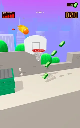 Скриншот 6 — Bounce Dunk - игра баскетбол