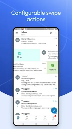 Скриншот 1 — Boxer - Workspace ONE