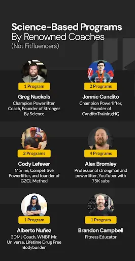 Скриншот 1 — Boostcamp: Workout Programs