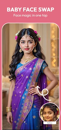 Скриншот 3 — AI Saree & Dress Swap: MiSaree