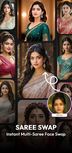 Скриншот 8 — AI Saree & Dress Swap: MiSaree