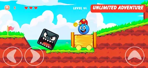 Скриншот 4 — Red Bounce Ball 4: Ball Games