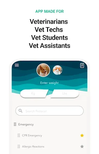 Скриншот 1 — Vet Easy - Drugs & Calculators
