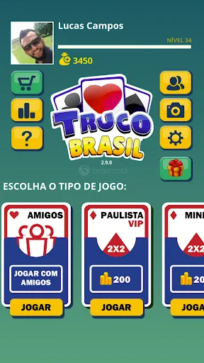 Скриншот 1 — Truco Brasil - Truco online