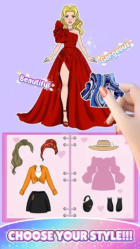Скриншот 4 — Sweet Paper Doll: Dress Up DIY