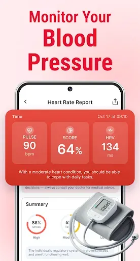Скриншот 2 — Heart Rate Monitor - Pulse HRV