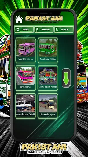 Скриншот 1 — Pakistani Truck Bus Map Bussid