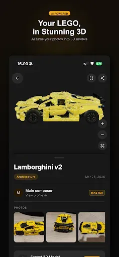 Скриншот 1 — brckd: LEGO 3D Model Builder