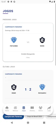 Скриншот 2 — Paysandu Sport Club - Oficial