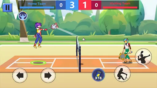 Скриншот 3 — Badminton Hero-Championship