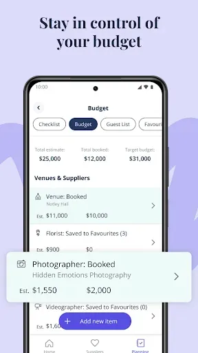 Скриншот 5 — Bridebook - Wedding Planner