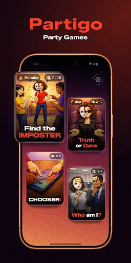 Скриншот 1 — Partigo: Imposter Party Games