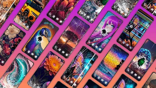 Скриншот 1 — Broken Screen Wallpaper 2023