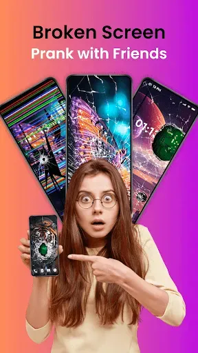 Скриншот 3 — Broken Screen Wallpaper 2023
