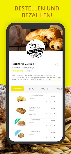 Скриншот 4 — Brötchen App – einfach. vorbes