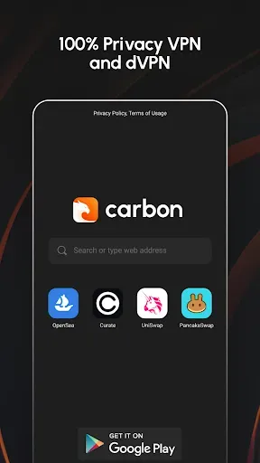 Скриншот 2 — Carbon: Супер быстрый браузер
