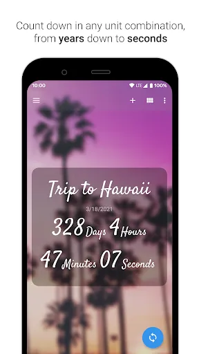 Скриншот 2 — Time Until: Countdowns, Widget