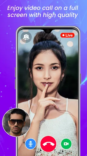 Скриншот 1 — Girl Video Call & Chat