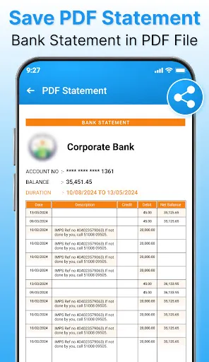 Скриншот 3 — All Bank Passbook - Statement