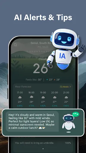 Скриншот 7 — Погода: AI-оповещения и советы