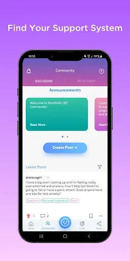 Скриншот 3 — MindShift CBT - Anxiety Relief